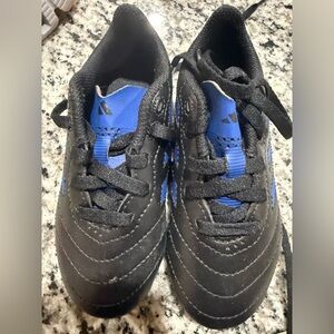 adidas Kids Black and Blue cleats